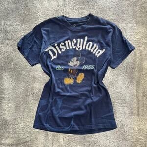 Blue disneyland graphic t shirt classic